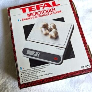 NIB Tefal Micro Touch Electronic Food Scale complete with Manual